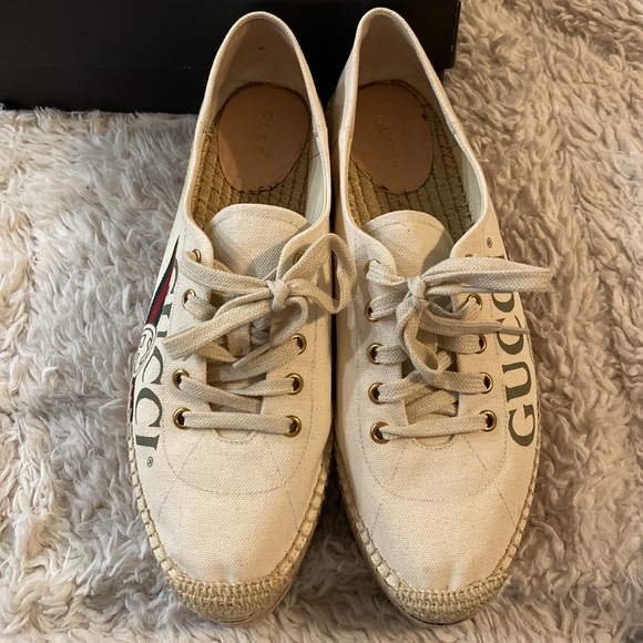 Vintage T.Sepang Gucci Print platform espadrilles - Picture 4 of 9